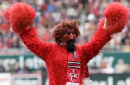 Maskottchen des 1. FC Kaiserslautern 'Roter Teufel'
