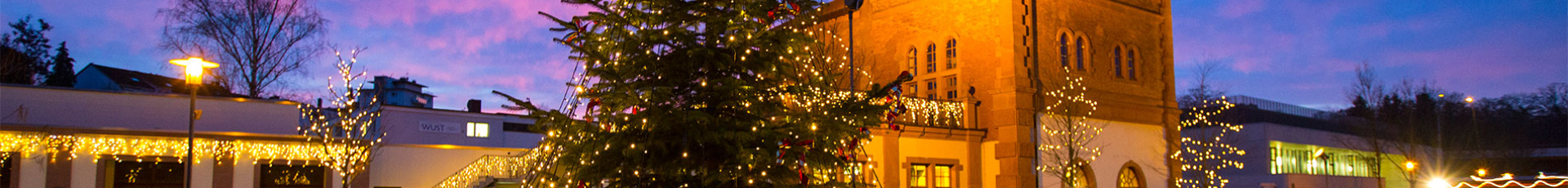 Brauhaus an der Gartenschau, weihnachtlich geschmückt