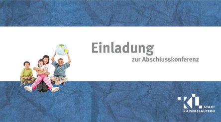 Deckblatt der Einladung zur Abschlusskonferenz © Stadt Kaiserslautern