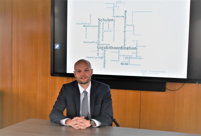 Christoph Baumann, der neue Gigabit-Koordinator der Stadt © Stadt Kaiserslautern