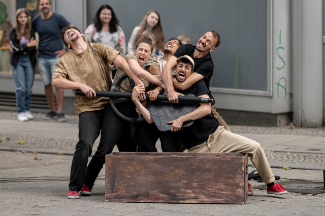 Die Funky Monkeys in Aktion © Agentur Zeitenwanderer