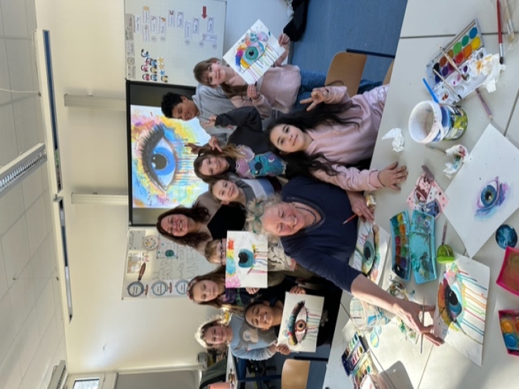 Die Nachwuchstalente der Stiftswaldschule mit Susanne Freiler-Höllinger (vorne) und Christina Bacher. © Christina Bacher