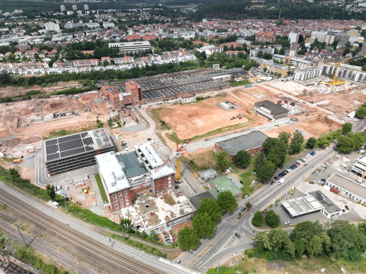 Luftbild des Pfaff-Areals vom 9. Juli 2025 © triolog / IG-CP