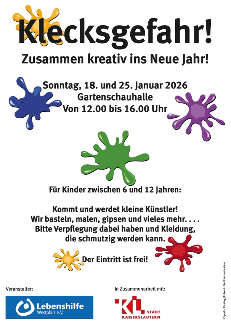 © Stadt Kaiserslautern Das Plakat zur Kreativwerkstatt © Stadt Kaiserslautern