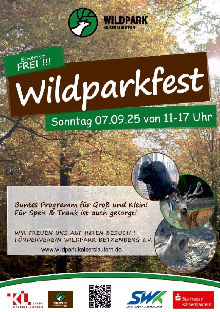 Das Poster zum Wildparkfest 2025 © Förderverein Wildpark