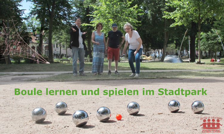 Symbolbild Boule im Stadtpark © Seniorenbeirat Kaiserslautern