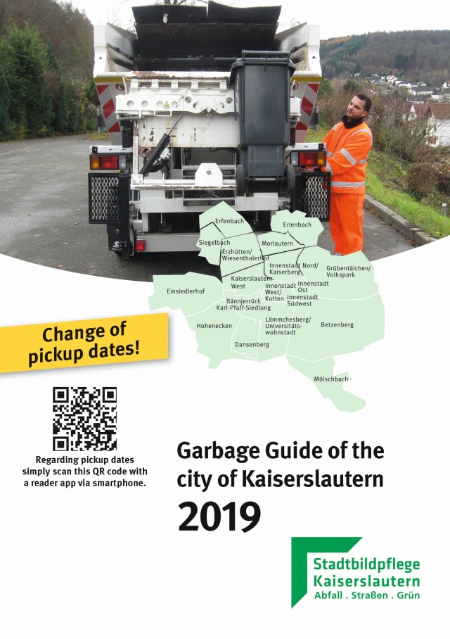 Titelseite Garbage Guide 2019 © Stadtbildpflege Kaiserslautern