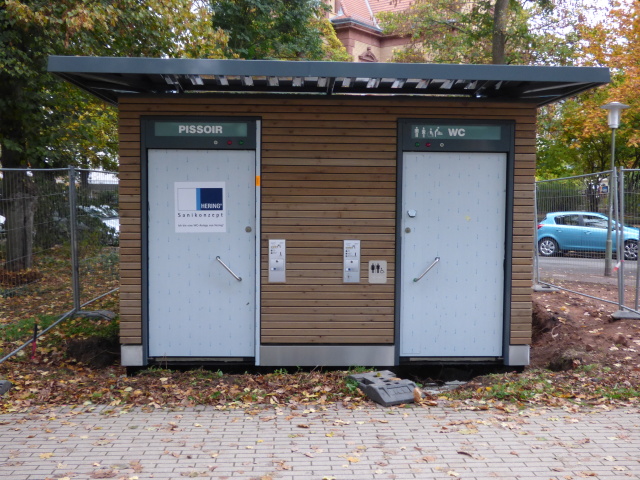 Die neue Toilettenanlage im Stadtpark © Stadt Kaiserslautern