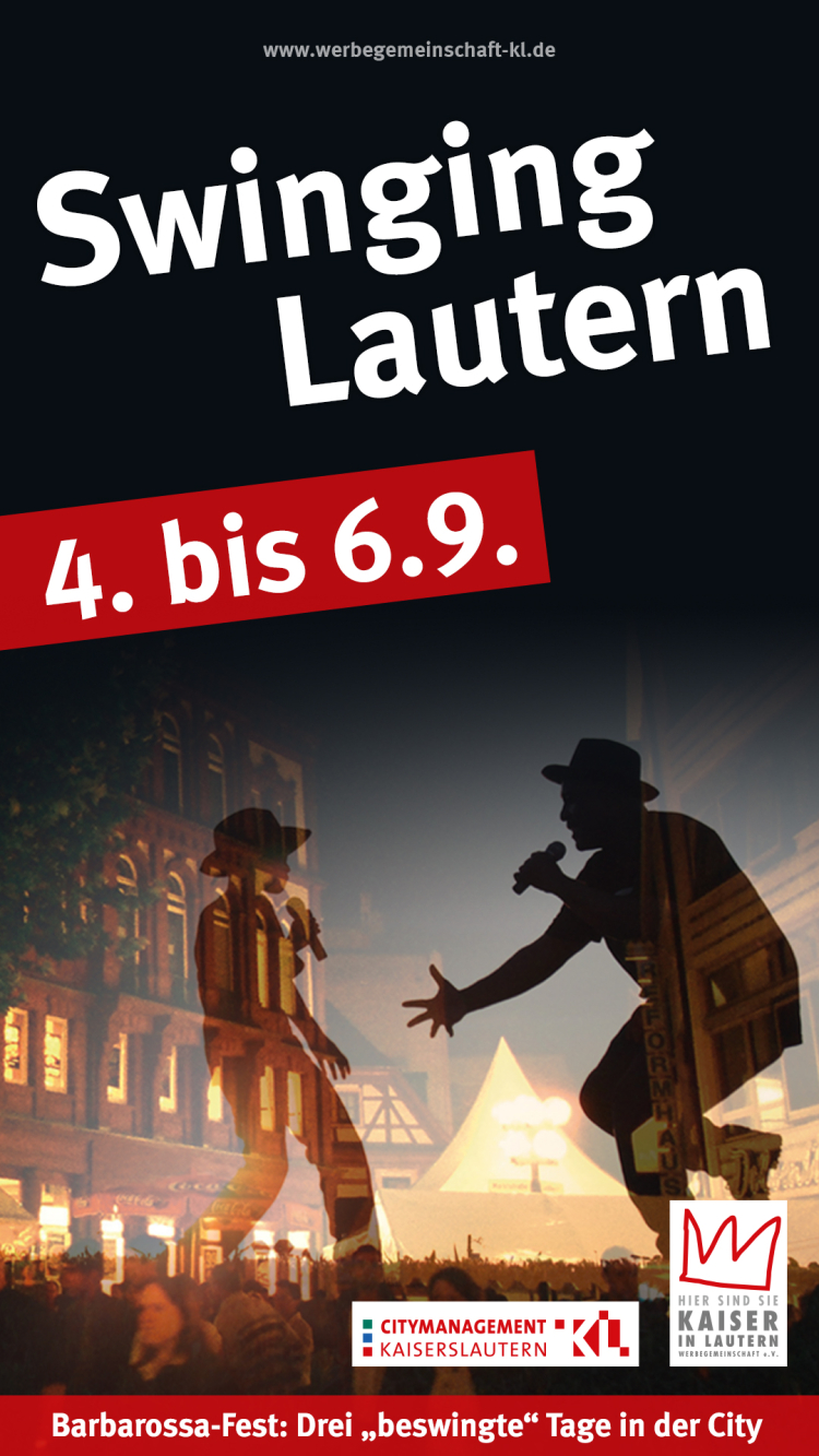 Das Poster zu Swinging Lautern 2025 © Stadt Kaiserslautern