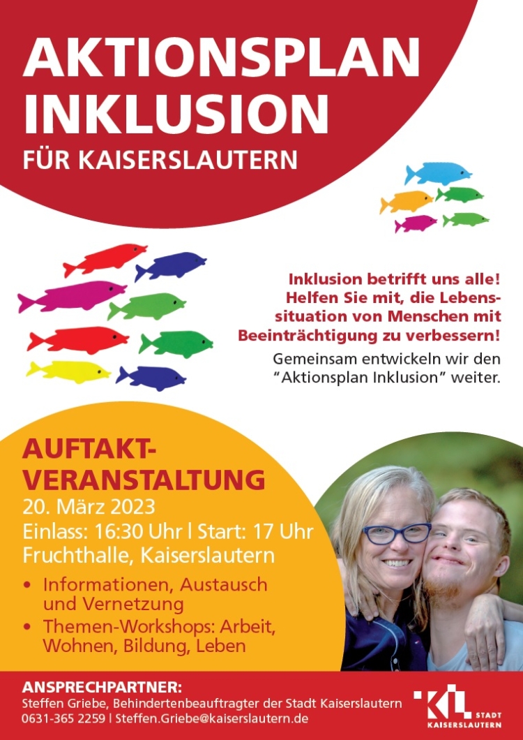 Das Poster zur Auftaktveranstaltung in der Fruchthalle. © Stadt Kaiserslautern