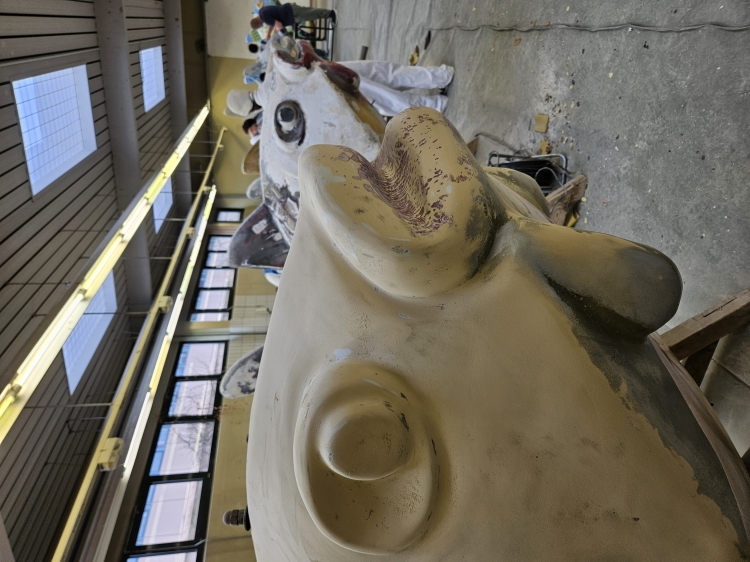 An der BBS I werden die Fische derzeit gesäubert und frisch grundiert © Stadt Kaiserslautern