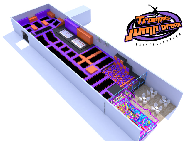 3D Design Trampolin Jump Arena © Trampolin Jump Arena