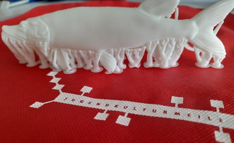 Ein Hecht-Rohling zum kreativen gestalten. © Kerstin Brechtel