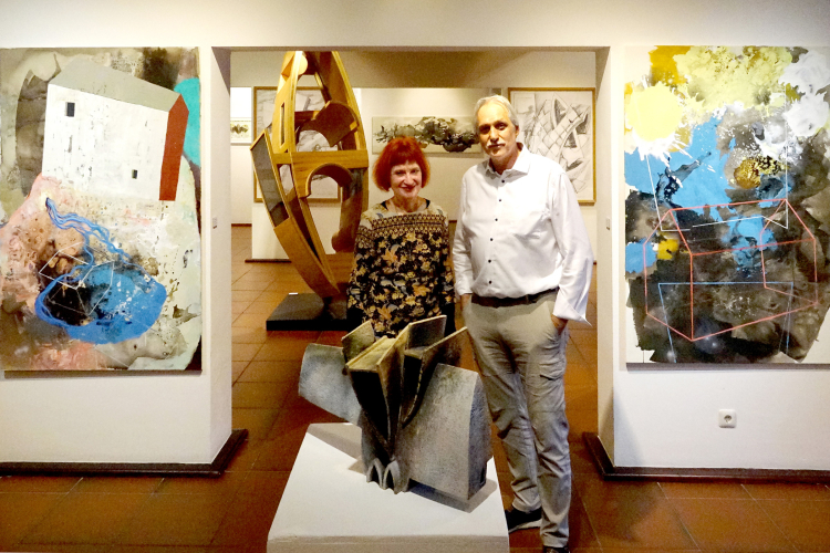 © Girard de Soucanton Bärbel Rothaar und Stefan Engel in ihrer Ausstellung InWändig © Girard de Soucanton