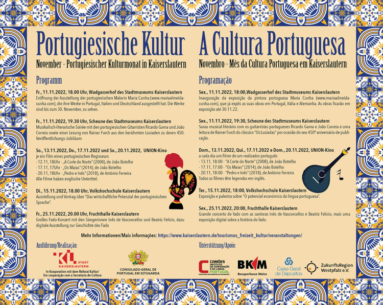 Programmübersicht zum Portugiesischen Monat © Stadt Kaiserslautern