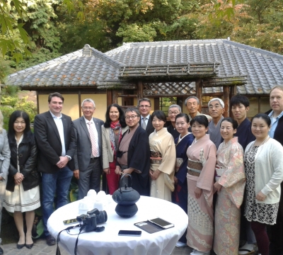 Besuch der Delegation aus Japan im japanischen Garten 