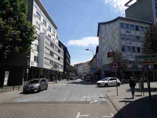 Blick in die Schneiderstraße/Kreuzung Altenhof © Citymanagement