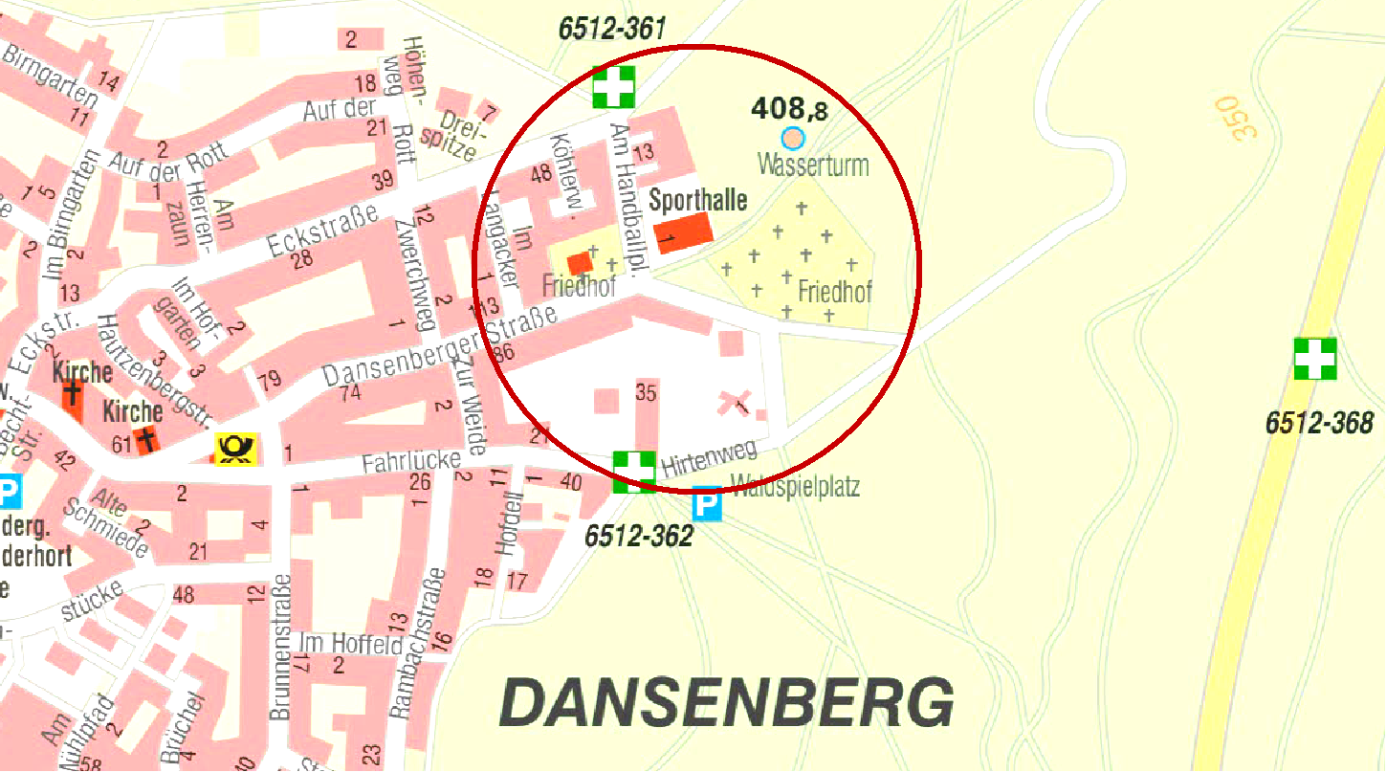 Dansenberg Lage