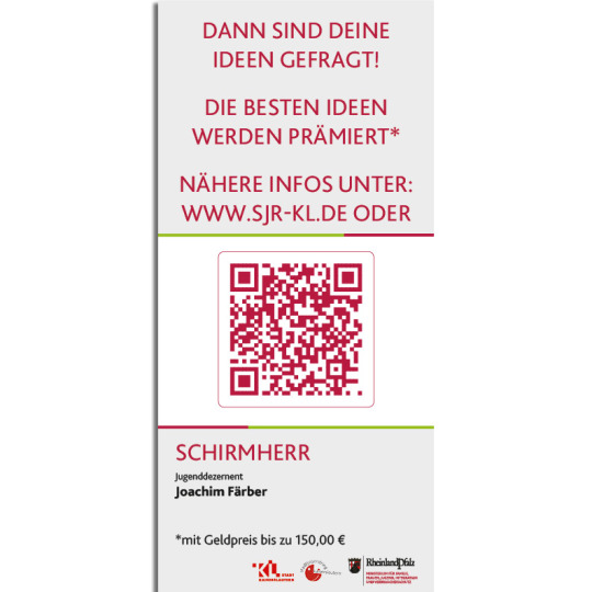Rückseite des Flyers für die Aktion DEINE IDEE FÜR LAUTERN - die Lautrer Jugend macht mit. Informationen zur Aktion