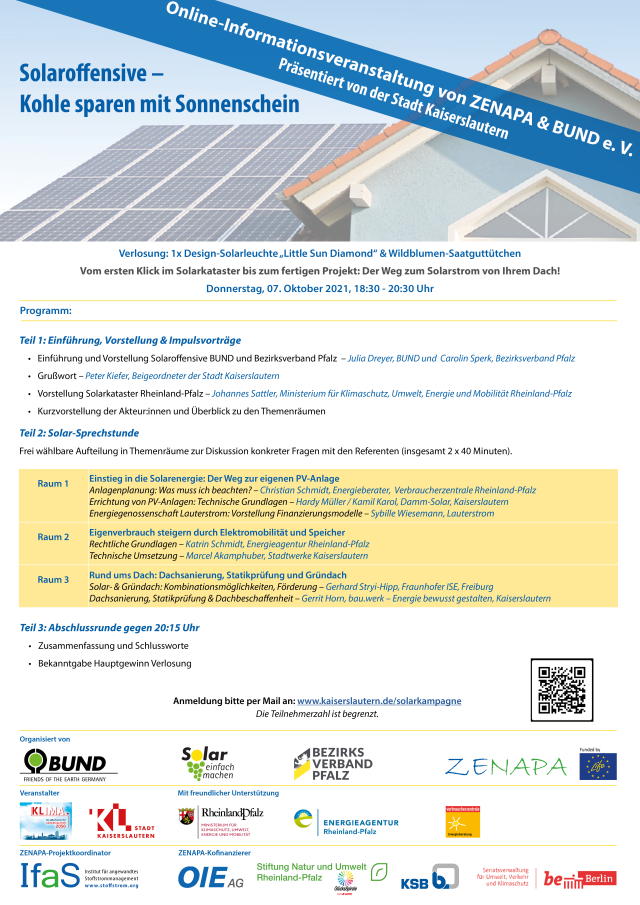 Programm der Solarkampagne am 07.10.2021