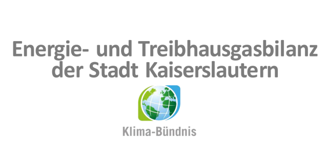Deckblatt Energie- und Treibhausbilanz der Stadt Kaiserslautern