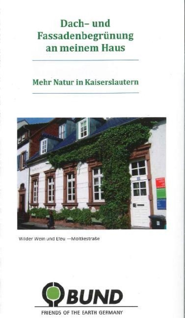Faltbaltt zur Dach- und Fassadenbegrünung in der Stadt Kaiserslautern