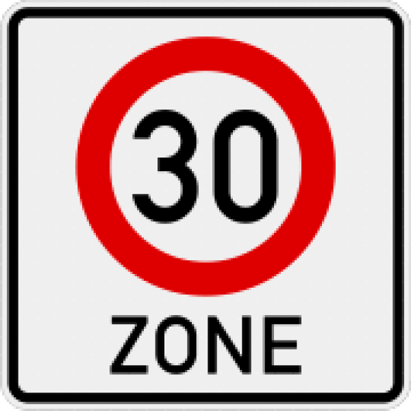 Verkehrsschild Tempo-30-Zone